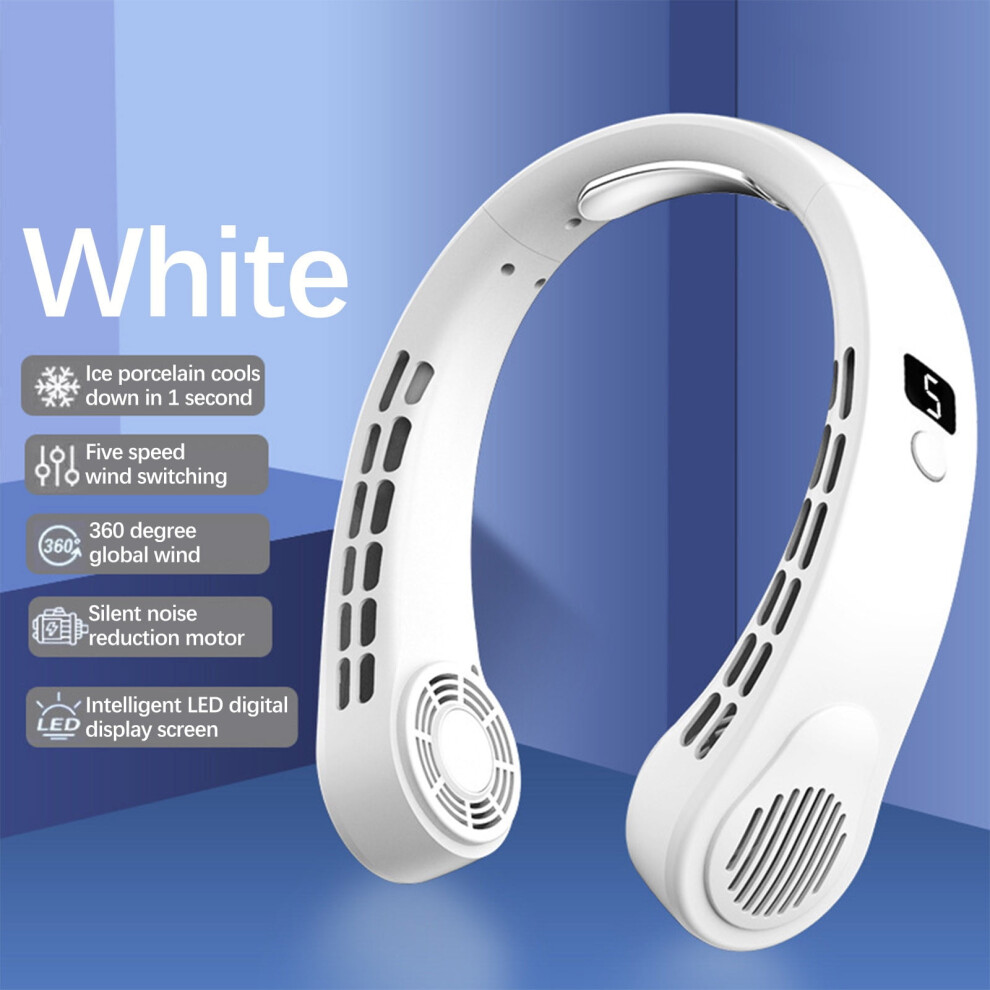 Ozmmyan Hanging Neck Small Fan Portable Small Usb Charging Student Dormitory Desktop Office Great Deals On Personal Fan 9773935955882