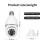 Security Camera Light Bulb Motion Detection WiFi IP Camera White 6