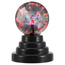 Bola de Plasma Miuline, Globo de Brinquedo Sensível ao Toque, Bola Elétrica de Plasma com Relâmpagos para Festas, Aniversários e Decorações.