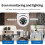 Security Camera Light Bulb Motion Detection WiFi IP Camera White 4
