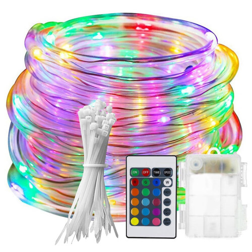 TITOUMI Striscia LED da interno a batteria con telecomando