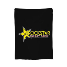 Rockstar Energy Drink flanellteppe 40"x30" Lett, kjølende, antistatisk, luktkontroll, kan brukes fire årstider
