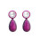 Orecchini staccabili in argento S925 con zirconi e perle, multicolore 1
