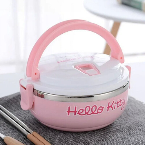 Sanrio Hello Kitty Ανοξείδωτο Δοχείο Γεύματος Διπλής Επίστρωσης Bento Box Cartoon Upgrade Φορητό 1