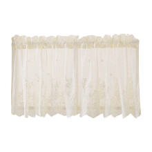 Lace Floral Lace Curtains Kitchen Coffee Curtains Bedroom Rod Curtains Lace Short Curtains Lace Curtains 54 X 24 Inches 1Panels