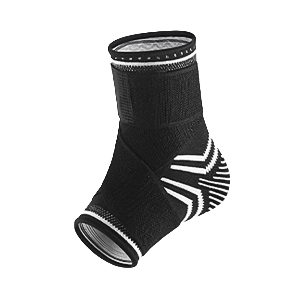 1Pc Ankle Brace Comfortable Elastic Stress Relief Nylon Compression Ankle Sleeve Support for Sporting-Black,L