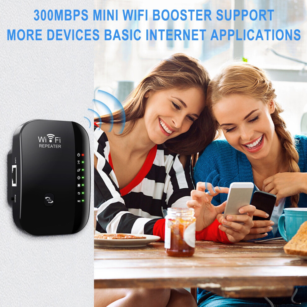 Quinlirra Wifi Extender Signal Booster Up To 5000 Sq.ft, 50 Devices, With Ethernet Port, Compatible With All Routers 9773935960220