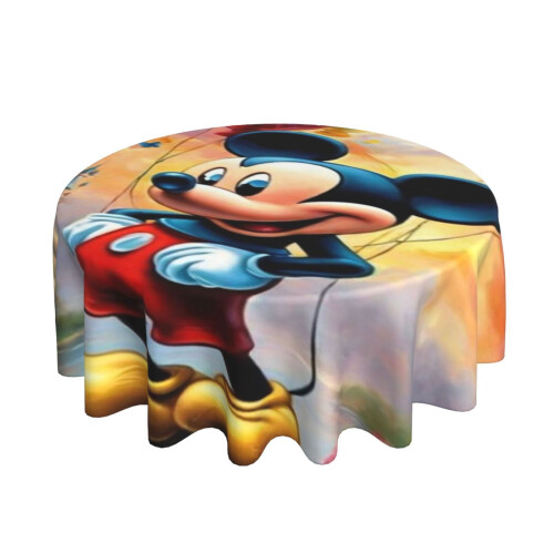 Toalha de mesa retangular do Mickey Mouse, resistente à água, antirrugas e à prova de derramamentos, tecido macio, 152 cm (60 polegadas), ideal 1