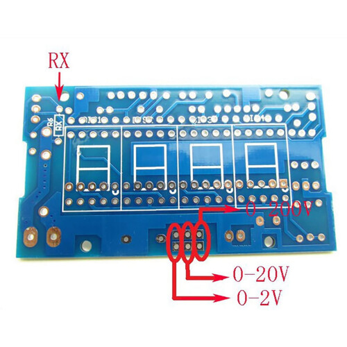 Voltmeter DIY-settdeler ICL7107 Meter digitalt voltmeter 1