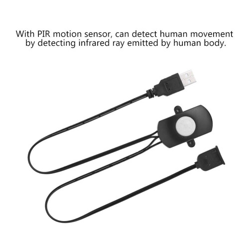 Sensor de movimento PIR infravermelho de corpo com USB DC5V/12V/24V 2