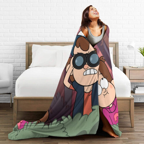 Κουβέρτα ξενοδοχείου Gravity Falls, κουβέρτα Anime για κρεβάτι, κουβέρτα καναπέ, 2