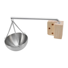 Schwenkarm Sauna-Ölbehälter aus Edelstahl, 12 cm, Aromatherapie geeignet