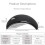 Wireless Mouse,2.4GHz Foldable Folding Arc Optical Mouse with Fast Scrolling for compatible with Microsoft Laptop Notebook Computer Mice-Black 6