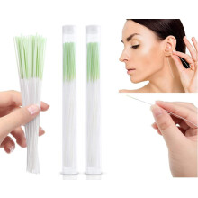 120 Pcs Ear Hole Cleaning Kit with Hygienic Cotton Threads for Gentle Piercing Aftercare