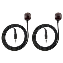 Cable extensor receptor de control remoto infrarrojo IR de 2 x 3,5 mm y 38 kHz para decodificador.
