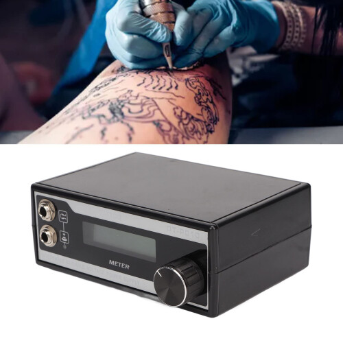 Professional Tattoo Power Supply Kit with US Plug, Precise Voltage Control and Dual Jack Setup 1