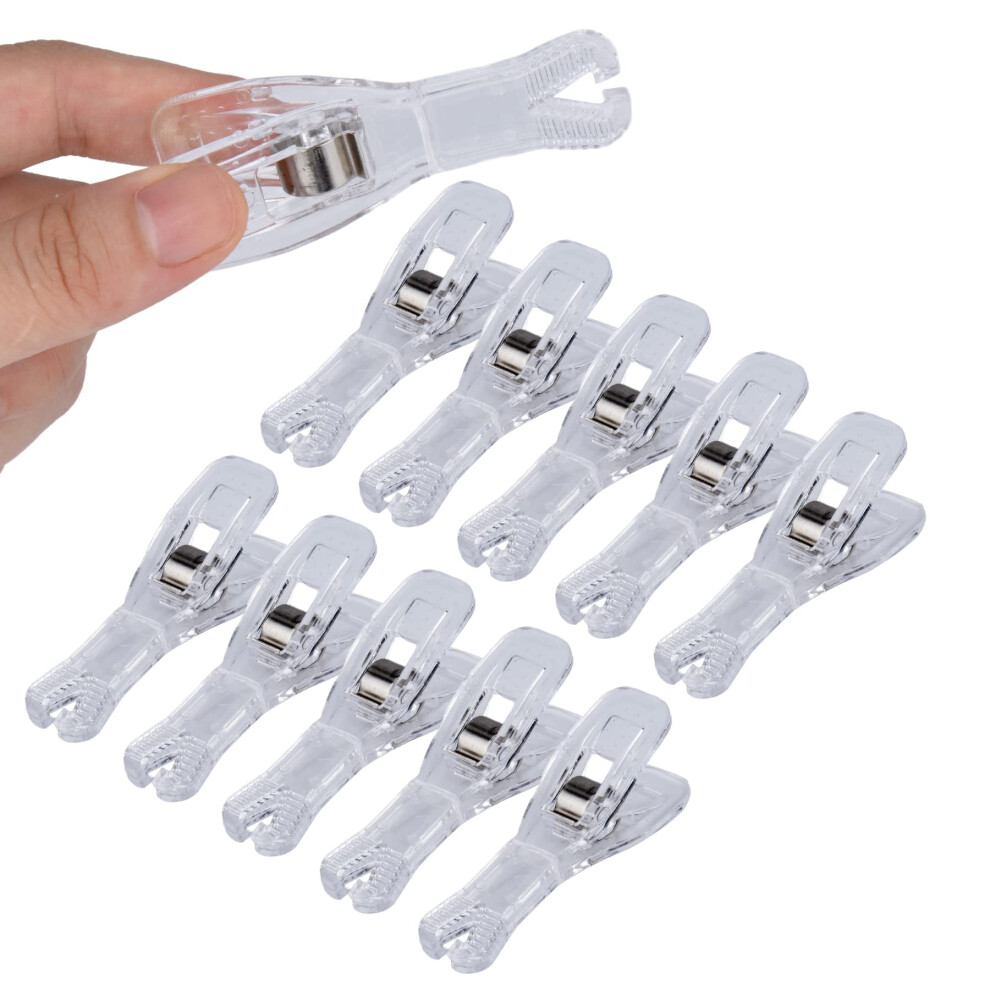 10 Pack Disposable Piercing Clamp Tool with Secure Serrated Grip for Ear Nose Lip Navel