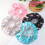 4Pcs Double Layer Waterproof Shower Cap for Women with Adjustable Elastic Satin Lining 2