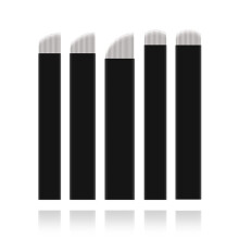 50pcs Microblading Needles 316 Stainless Steel Eyebrow Tattoo Blades U Shape 18U PreSterilized