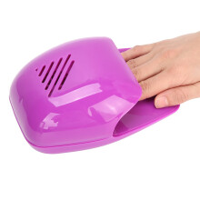 Nail Dryer with Fast Drying Airflow, Compact Electric Gel and Polish Dryer for Home and Travel Pink Purple