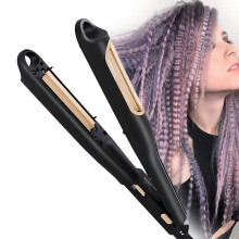Automatic Hair Crimper with Rotating Barrels, Ceramic Tourmaline Waver for Voluminous Waves