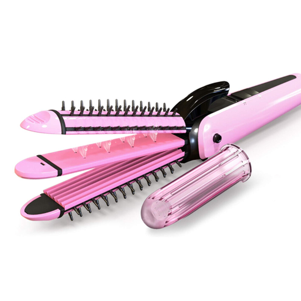 3 in 1 Hair Straightener and Curling Iron Ceramic for Wet and Dry Hair with AntiScald Protection