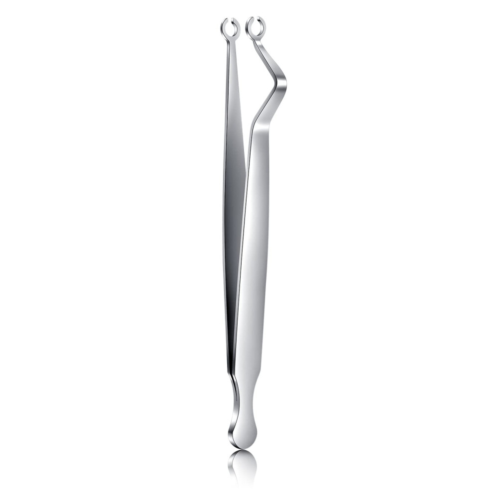 Stainless Steel Piercing Forceps with Precise Alignment for Ear Cartilage Helix and Tragus