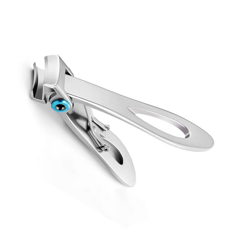 Silver Stainless Steel Nail Clippers For Thick Toenails With Sharp Hardened Blades