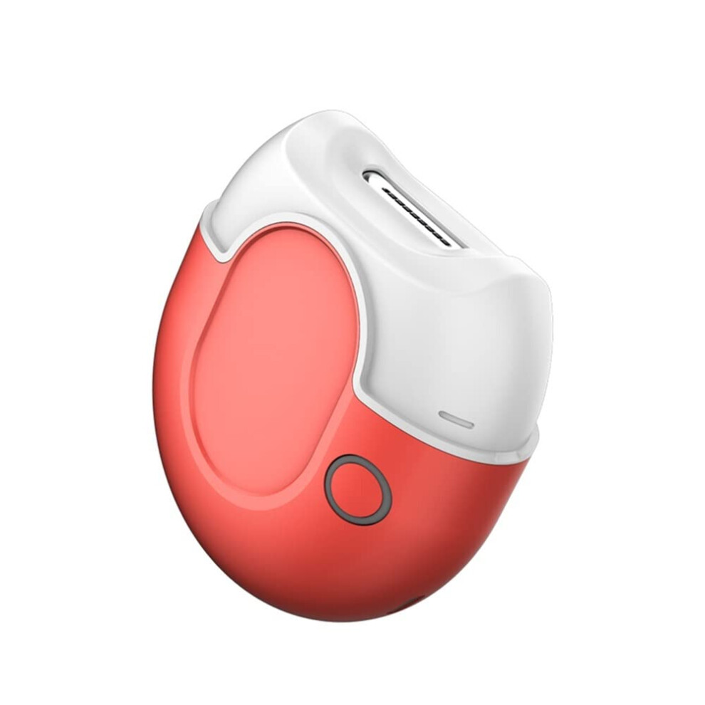 Electric Nail Clipper with Precise Curved Cutter and Safety Guard, Rechargeable Red Set