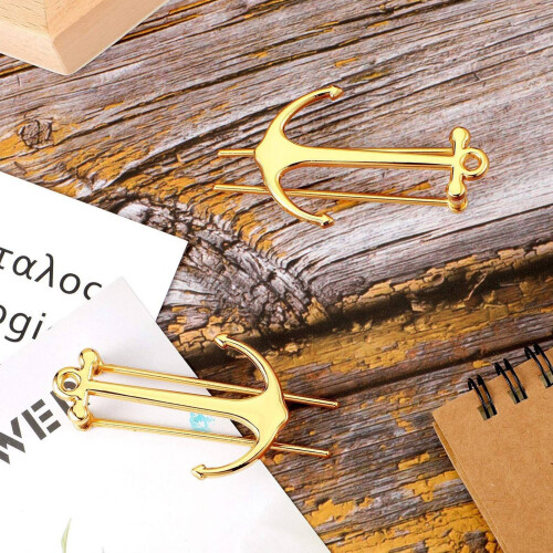 Καινοτόμος σελιδοδείκτης άγκυρας, ανθεκτική μεταλλική θήκη σελίδας από κράμα 1