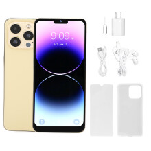 Advanced Smartphone, Expandable Storage 6.6in HD Display, Android System Dual SIM Unlocked Cell Phone with Face ID Fingerprint Lock (4GB RAM, 64GB