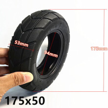 Pneu para patinete elétrico BAMILL de 7 polegadas, câmara de ar 7x2 e pneu externo 175x50.