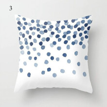 Fețe de pernă din bumbac, in, marmură geometrică, mici, albastru proaspăt, canapea, pernă, decor modern, față de pernă pentru casă