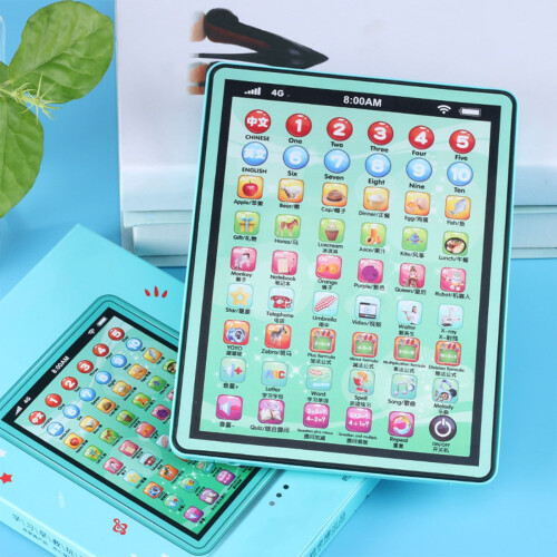 Jacenvly Νέα Παιχνίδια για Μωρά Εκπτώσεις, Παιδικό Tablet με LED, Μάθετε Αλφάβητο, 1