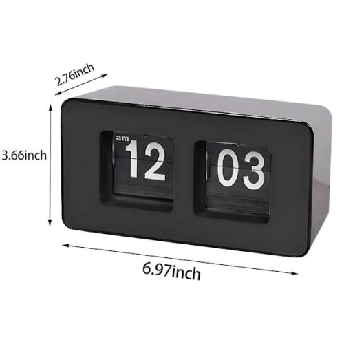 Automatic Reversible Clock, Classic Retro Nostalgic Clock, Digital Desktop Table Side Down Clock, for Family 2