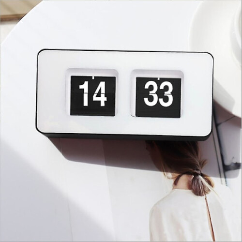 Automatic Reversible Clock, Classic Retro Nostalgic Clock, Digital Desktop Table Side Down Clock, for Family 1