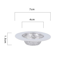 Feiona 1pc 7/9/11.3cm Metal Flume Filter Mesh Sink Strainer Trap Bath Hair Drain Hole Bathtub Wash Basin Sundries Filter