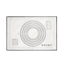 Oversize 80/70/60cm Silicone Baking Mat Rolling Kneading Pad Pastry Tools Crepes Pizza Dough Non-Stick Silicone Mat For Kitchen,silica gel,Black