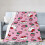 Hello Kitty Cartoon Throw Κουβέρτα με Κουβέρτα σε Στυλ Κρεβατιού, Διακόσμηση Δωματίου, 1