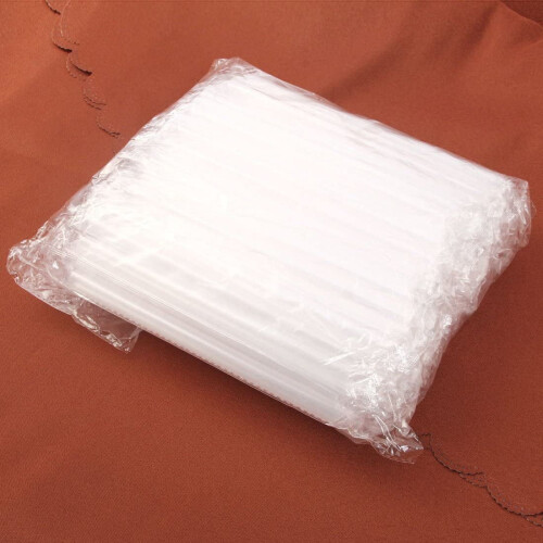 300 τεμάχια Jumbo Smoothie Straw Διαφανή πλαστικά καλαμάκια για τσάι φρούτων Bubble Tea 2