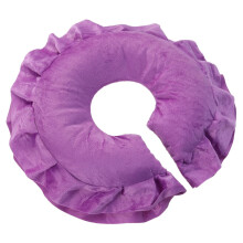Purple Cotton Face Cradle Pillow with Breathing Hole for Spa Massage Table Comfortable Support