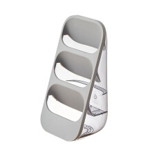 Égouttoir de cuisine multifonctionnel pour ustensiles et couverts, fourchettes, cuillères, couteaux, serviettes (gris)