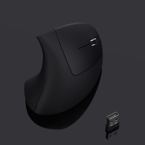 Ergonomic Mouse Optical Vertical Mouse Rechargeable USB Mouse 2.4GHz Wireless Mouse with 6 Buttons 2