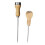Stainless Steel Ice Pick Solid Wood Deicing Household Fridge Kitchen Punch Handle Home-use Cubes 2 Pcs 1