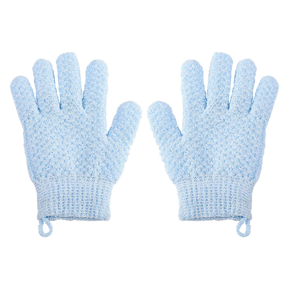 Exfoliating Gloves Double Sided Nylon for Gentle Skin Spa Massage and Shower Body Scrubbing