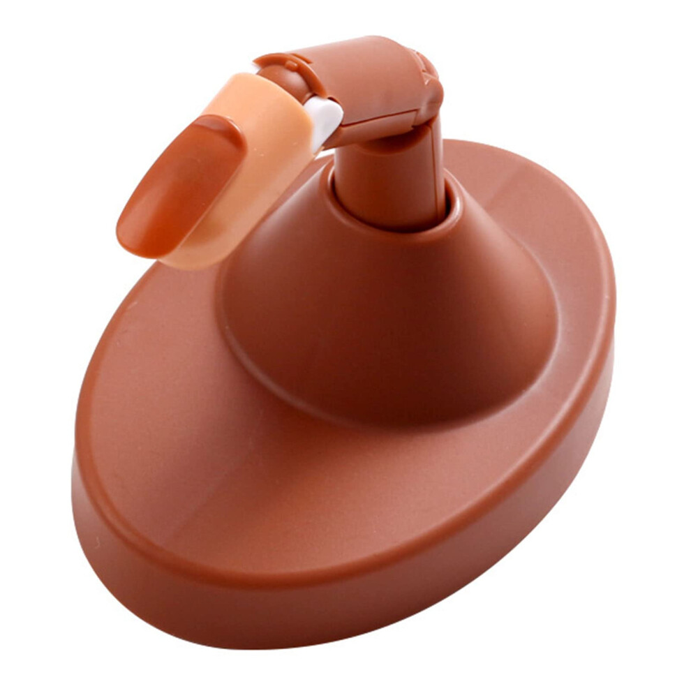 Brown Practice Nail Training Finger With Flexible Joints Removable Nails And Nonslip Base