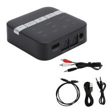 Bezdrôtová sloboda pre vaše audio zariadenia, prevodník RCA AUX na Bluetooth s LCD obrazovkou, vysielač a prijímač Bluetooth pre TV, PC,
