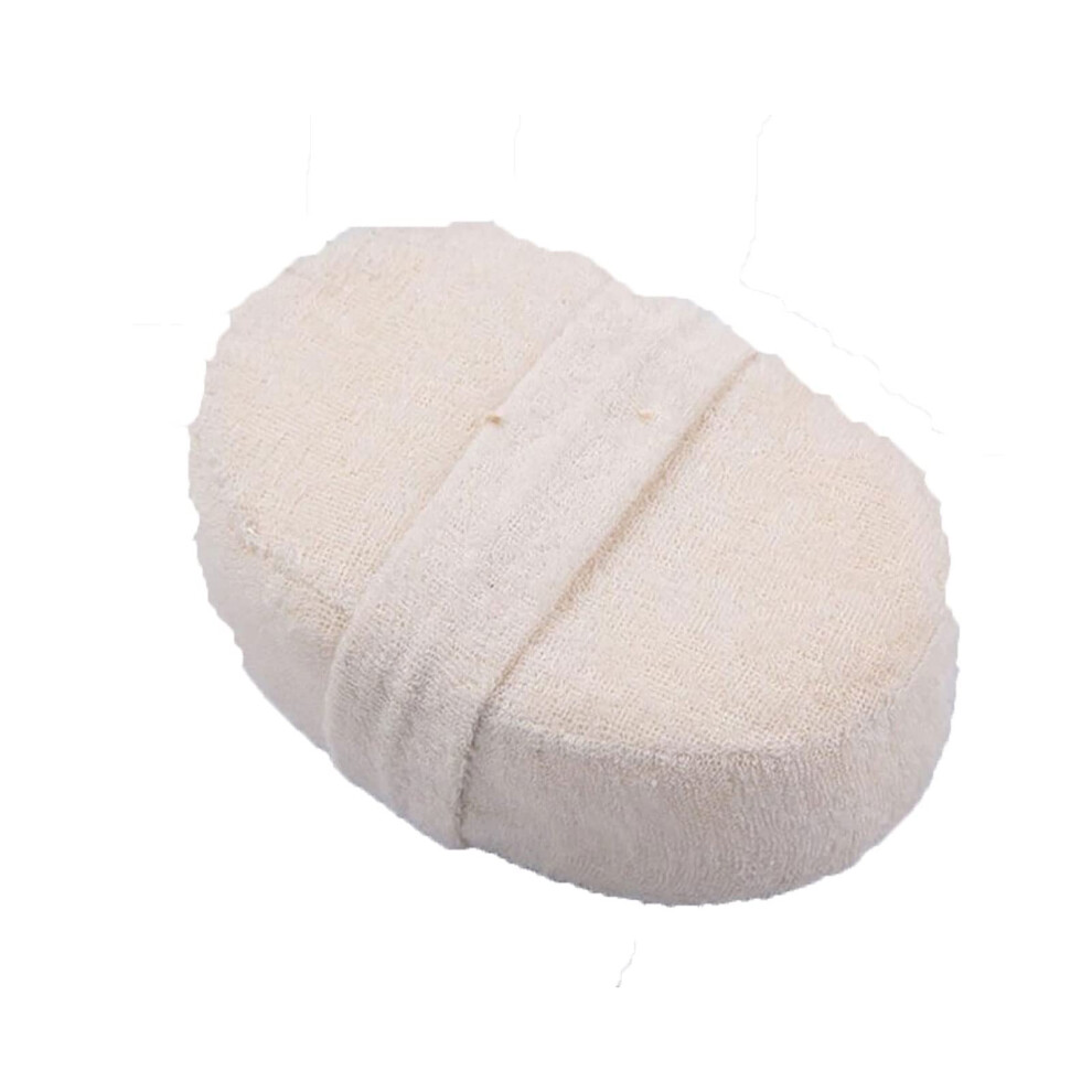 Natural Loofah Body Scrubber with Handle, DualSided Exfoliating Bath Sponge for Gentle Skin Massage