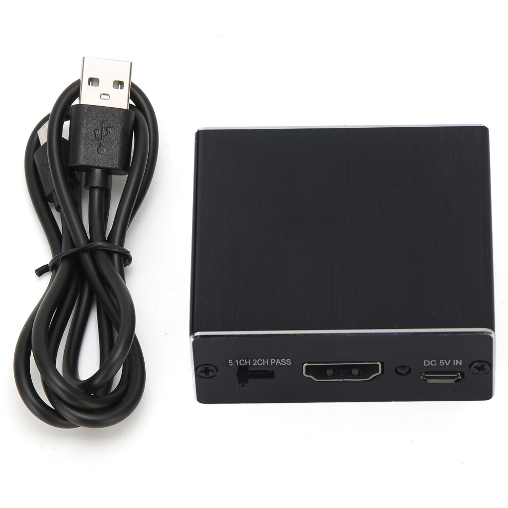Hdmi Audio Extractor With Digital Optical Toslink Spdif And Analog Stereo Output 4K Resolution Compatible With Pass Through Edid Settings Long 9773935212855