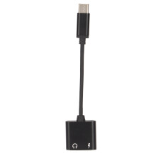 Adattatore audiofilo in lega, adattatore da USB-C a 3,5 mm che abilita l'audio ad alta risoluzione, chip DAC intelligente per una qualità del suono